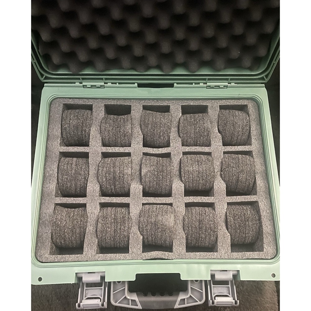 Invicta DC15GRN Reserve 15-Slot Dive Impact Watch Case, Green *CASE ONLY* New - Picture 6 of 12